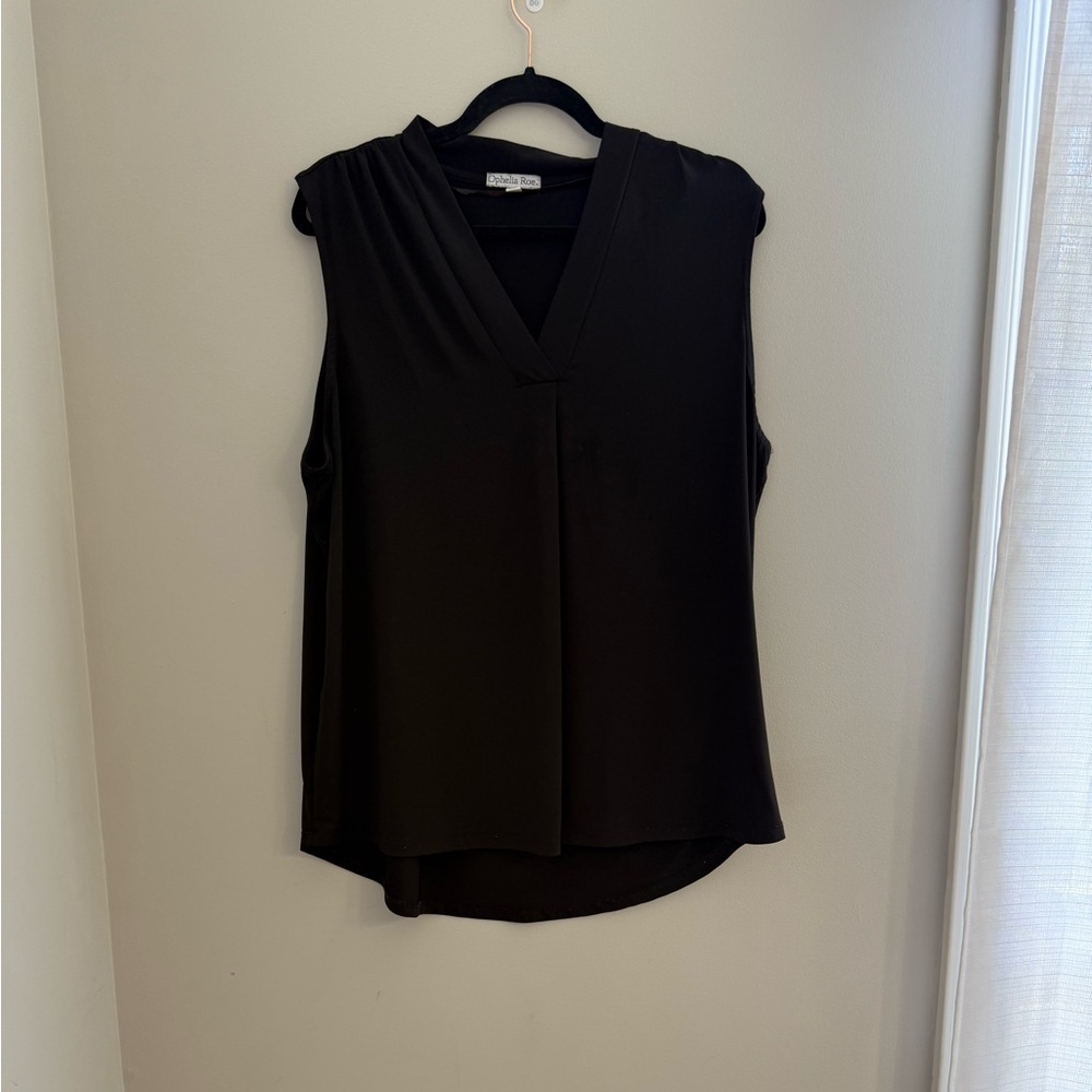Ophelia & Co. Black Blouse with Flowing Silhouette